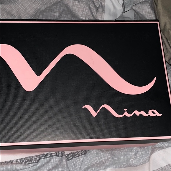 RHINESTONE BLACK GLAM HEELS - Picture 2 of 2